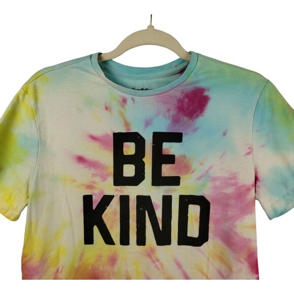Goodfellow & Co Womens M Tie-Dye Be Kind T-Shirt - Picture 3 of 5